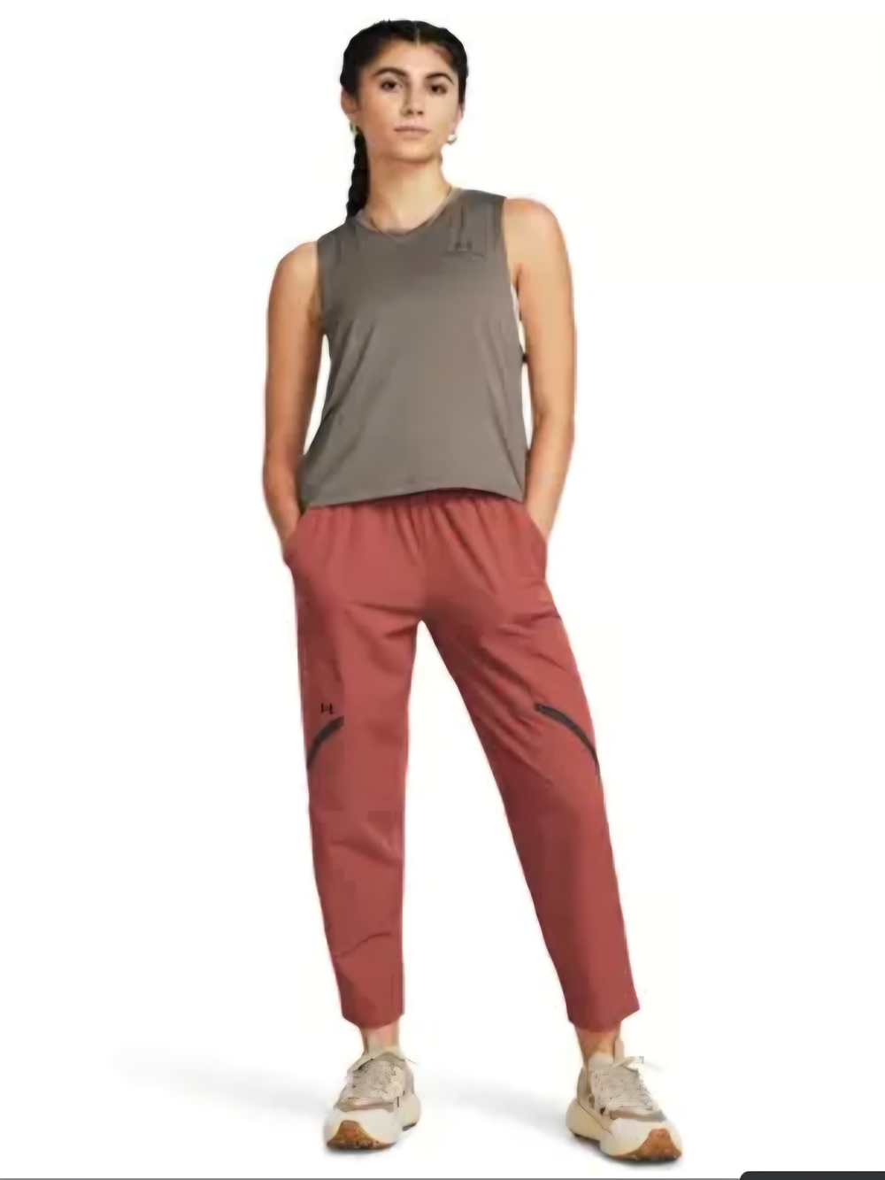 Under Armour Women’s Unstoppable Ankle Rust Red Jogger Pants